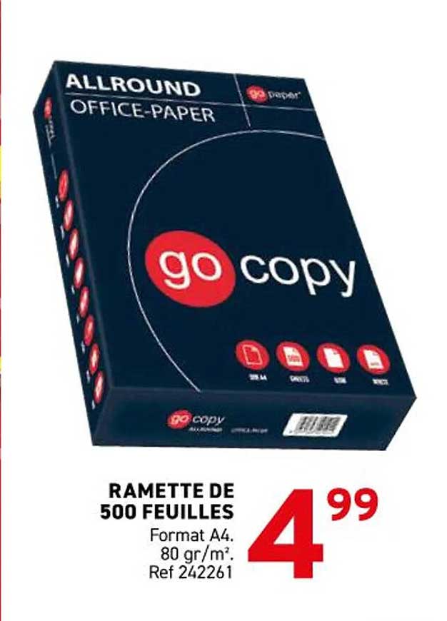 RAMETTE DE 500 FEUILLES