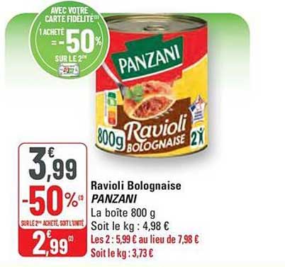 Ravioli Bolognaise PANZANI