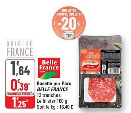 Rosette pur Porc BELLE FRANCE