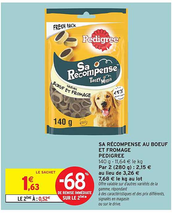 SA RÉCOMPENSE AU BŒUF ET FROMAGE
