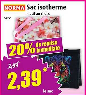 Sac isotherme motif au choix