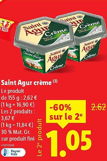 Saint Agur crème