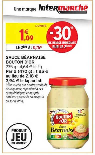 SAUCE BÉARNAISE BOUTON D'OR