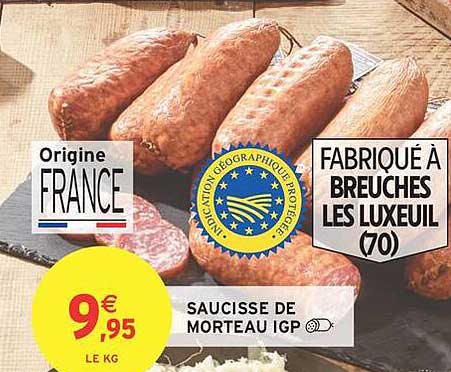 Saucisse de Morteau IGP