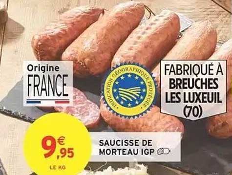 Saucisse de Morteau IGP