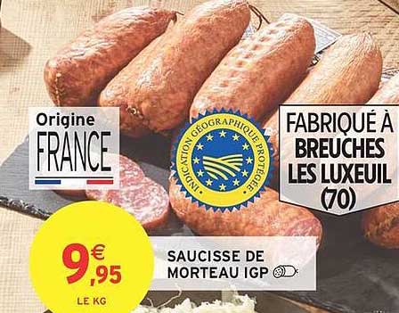 Saucisse de Morteau IGP