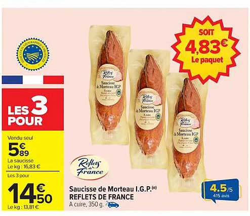 Saucisse de Morteau I.G.P.