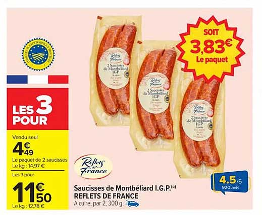 Saucisses de Montbéliard I.G.P.