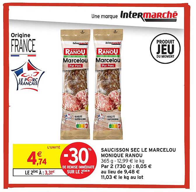 SAUCISSON SEC LE MARCELLOU MONIQUE RANOU