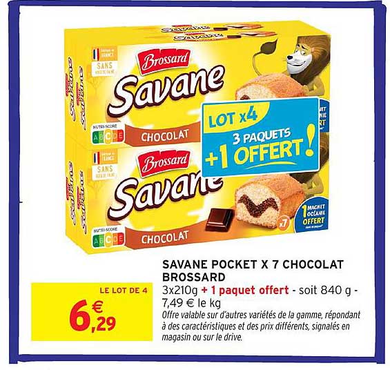 SAVANE POCKET X 7 CHOCOLAT BROSSARD