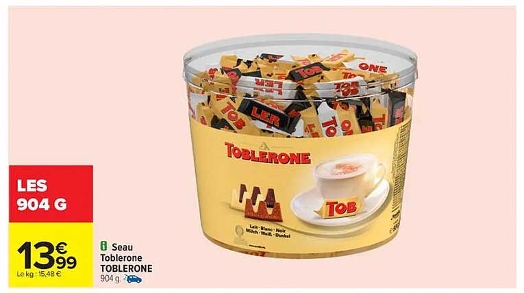 Seau Toblerone 904 g