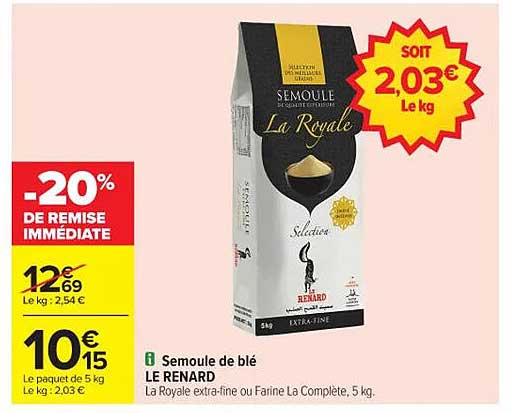 Semoule de blé LE RENARD