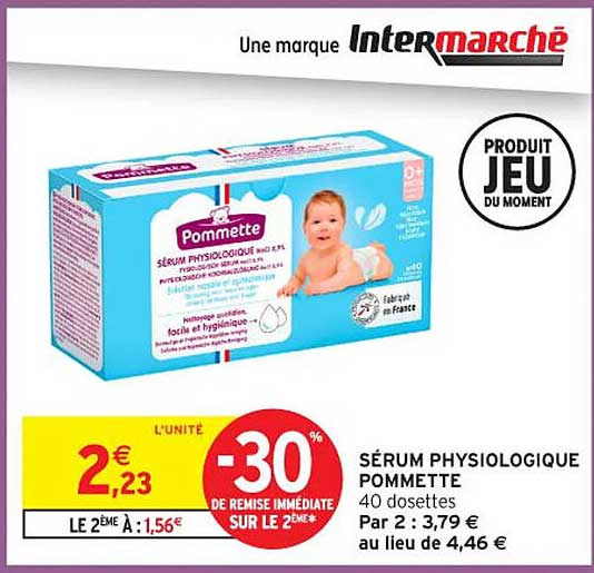 SÉRUM PHYSIOLOGIQUE POMMETTE