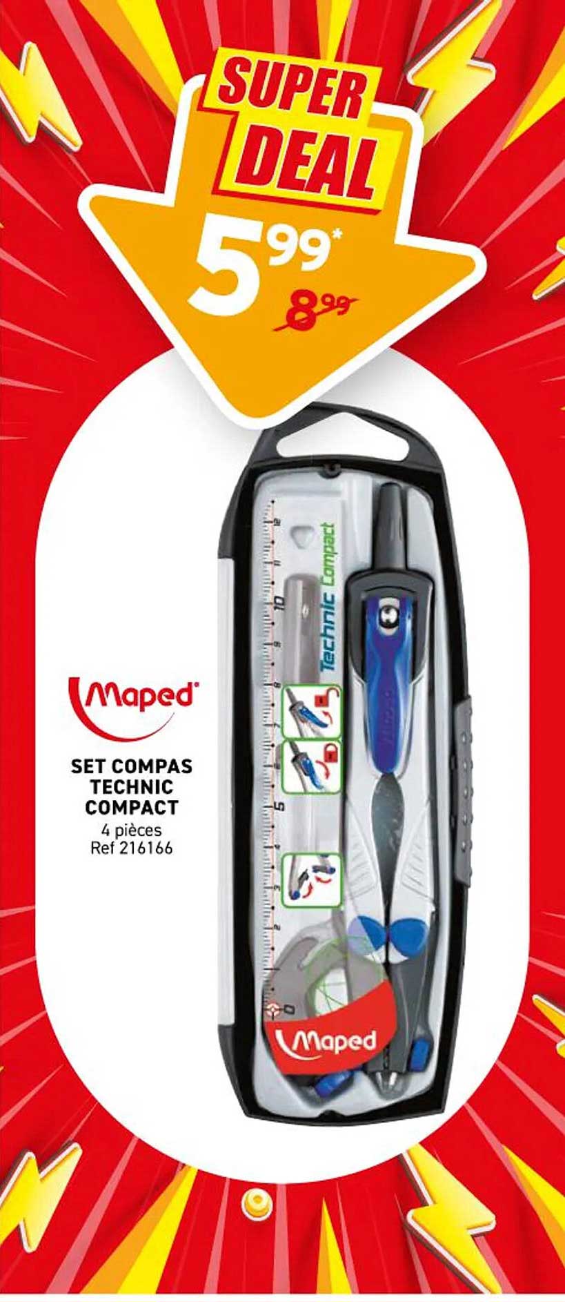 SET COMPAS TECHNIC COMPACT 4 pièces