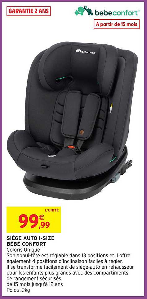 SIÈGE AUTO I-SIZE BÉBÉ CONFORT