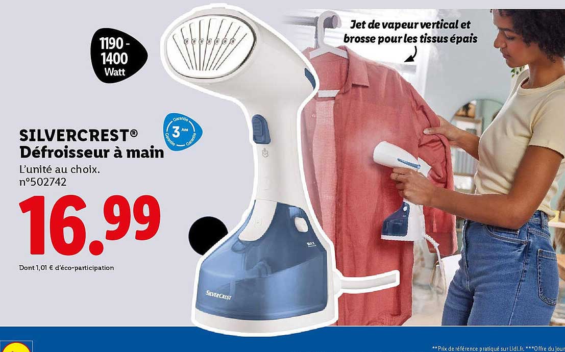 SILVERCREST® Défroisseur à main