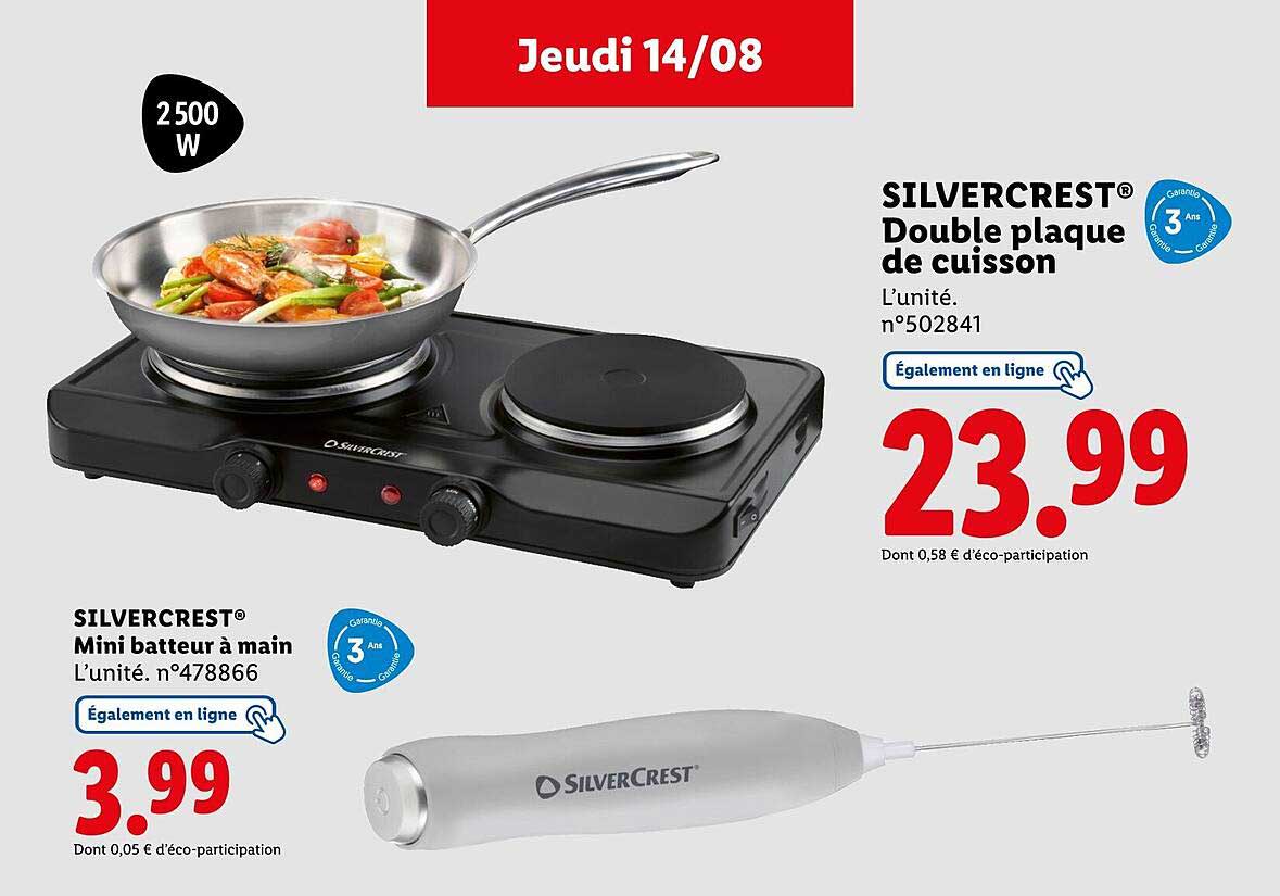 SILVERCREST® Double plaque de cuisson