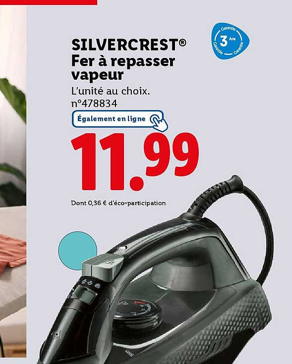 SILVERCREST® Fer à repasser vapeur