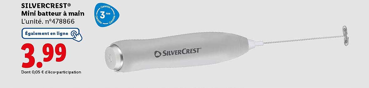 SILVERCREST® Mini batteur à main