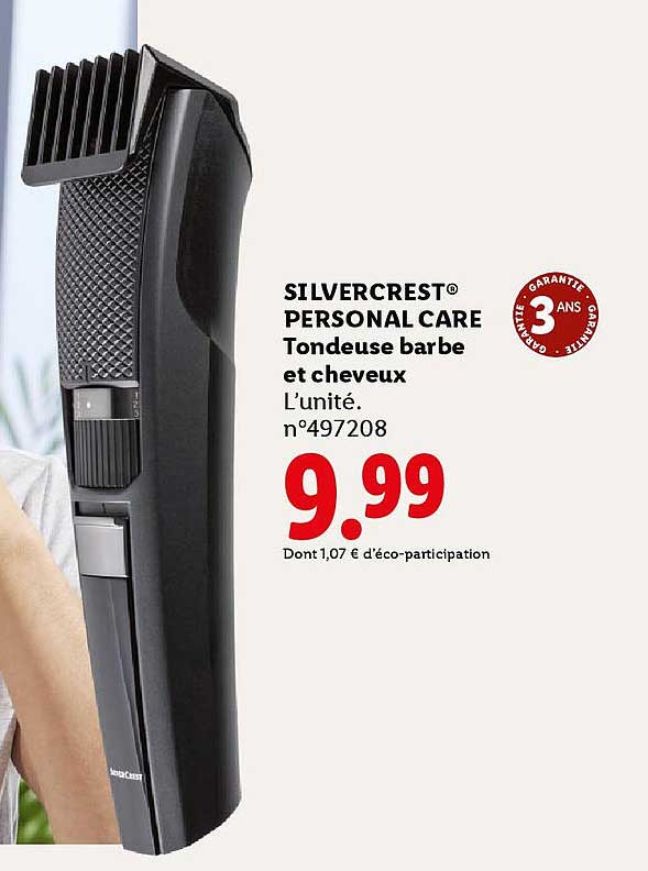 SILVERCREST® PERSONAL CARE Tondeuse barbe et cheveux