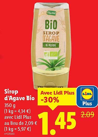 Sirop d'Agave Bio