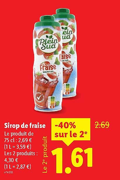 Sirop de fraise