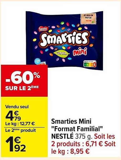 Smarties Mini "Format Familial"