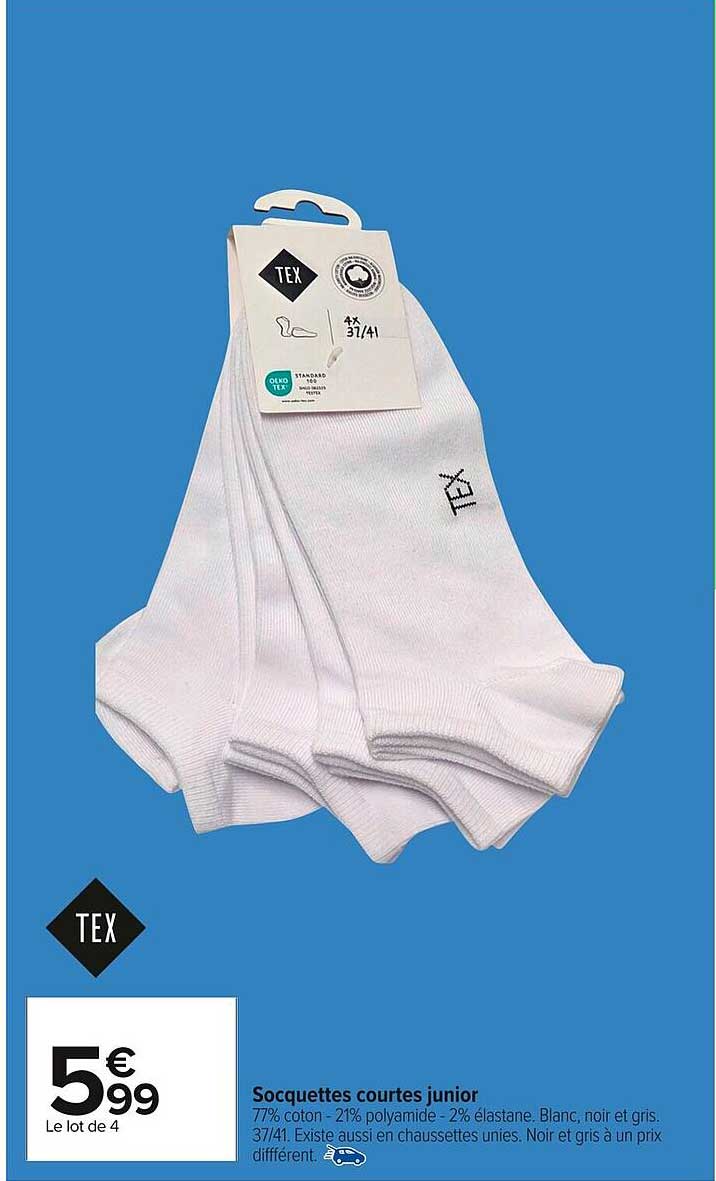 Socquettes courtes junior