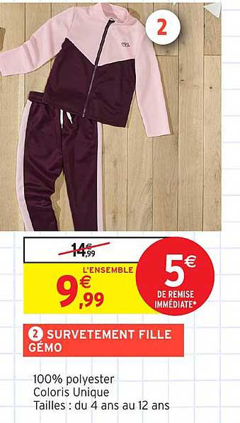 SURVETEMENT FILLE GÉMO