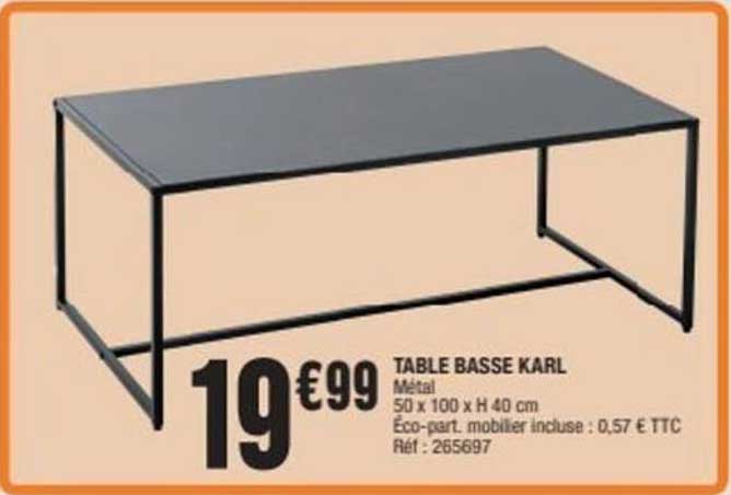 TABLE BASSE KARL