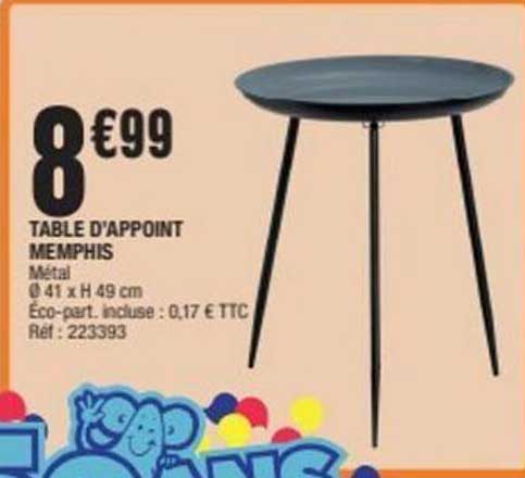 TABLE D'APPOINT MEMPHIS