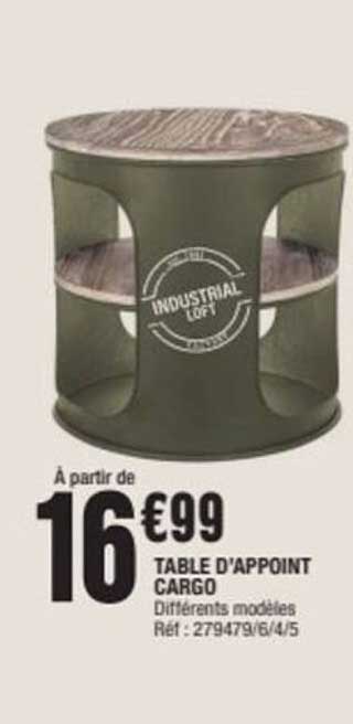 TABLE D'APPONT CARGO
