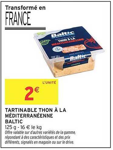 TARTINABLE THON À LA MÉDITERRANÉENNE BALTIC