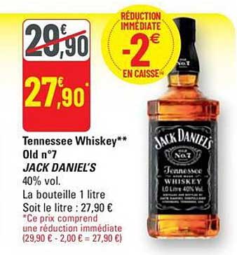 Tennessee Whiskey** Old n°7 JACK DANIEL'S 40% vol.