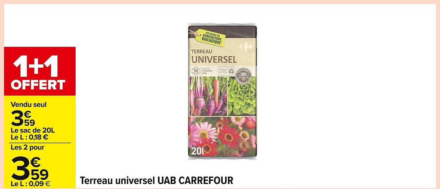 Terreau universel UAB CARREFOUR