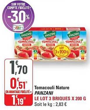 Tomacouli Nature PANZANI