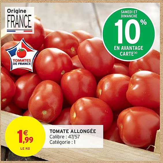 TOMATE ALLONGÉE
