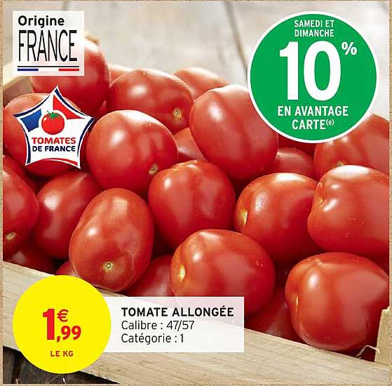 TOMATE ALLONGÉE