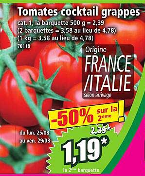 Tomates cocktail grappes
