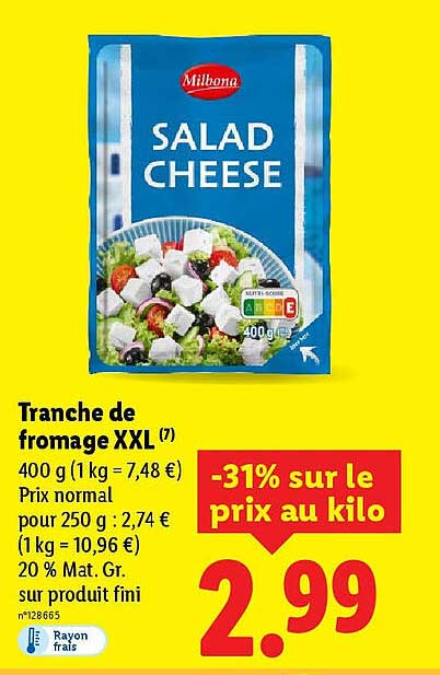 Tranche de fromage XXL