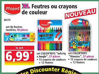 XL Feutres ou crayons de couleur