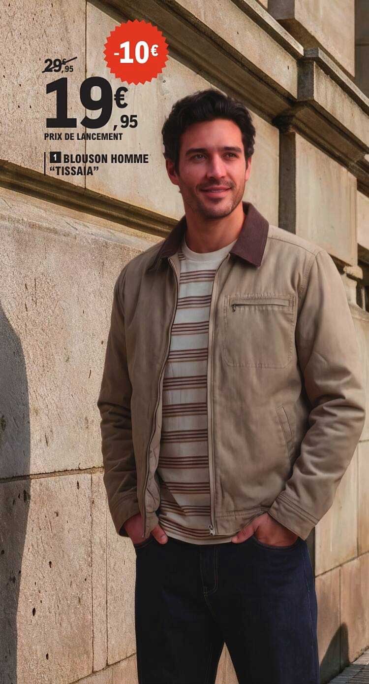 1 BLOUSON HOMME “TISSAIA”
