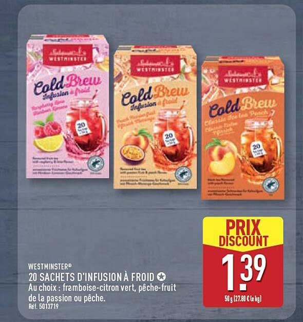 20 SACHETS D'INFUSION À FROID