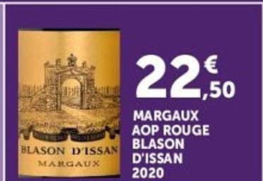 22€50 MARGAUX AOP ROUGE BLASON D'ISSAN 2020