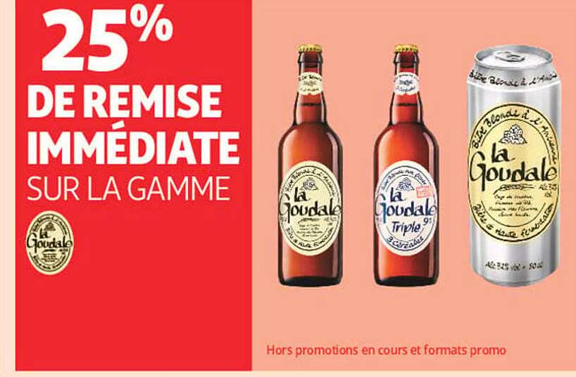 25% DE REMISE IMMÉDIATE SUR LA GAMME