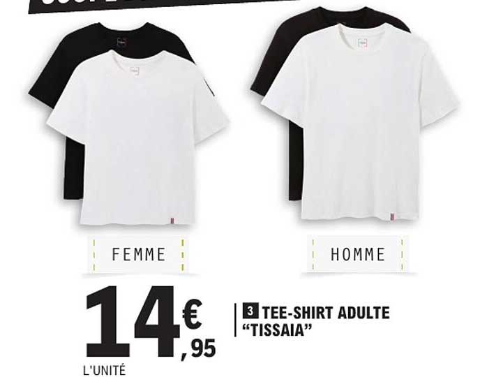 3 TEE-SHIRT ADULTE “TISSAIA”