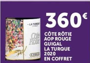 360€ CÔTE RÔTIE AOP ROUGE GUIGAL LA TURQUE 2020 EN COFFRET