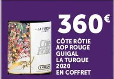 360€ CÔTE RÔTIE AOP ROUGE GUIGAL LA TURQUE 2020 EN COFFRET