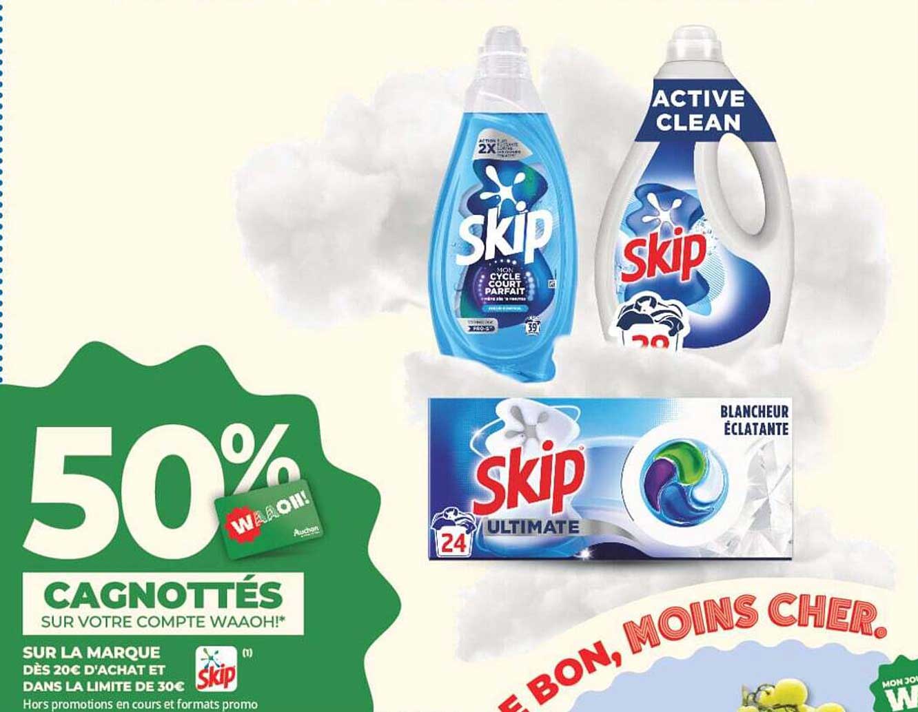 50% CAGNOTTÉS SUR VOTRE COMPTE WAAOH!*
