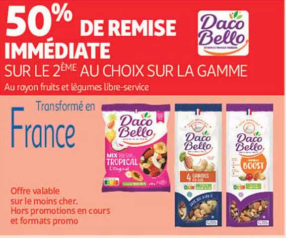 50% DE REMISE IMMÉDIATE SUR LE 2ÈME AU CHOIX SUR LA GAMME